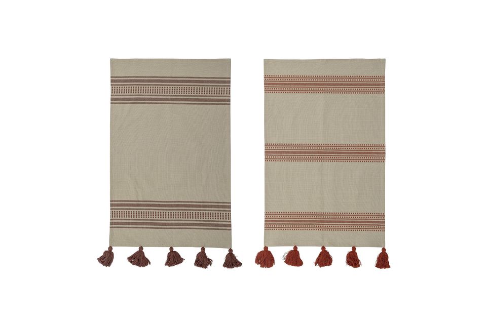 Perfect for matching with other tea towels for a fun and personal style
