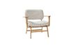 Miniature Grey fabric and wood armchair Haze 1