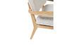 Miniature Grey fabric and wood armchair Haze 5