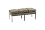 Miniature Grey fabric bench Nirva Weimar Clipped