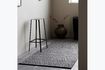 Miniature Grey fabric carpet Mara 2