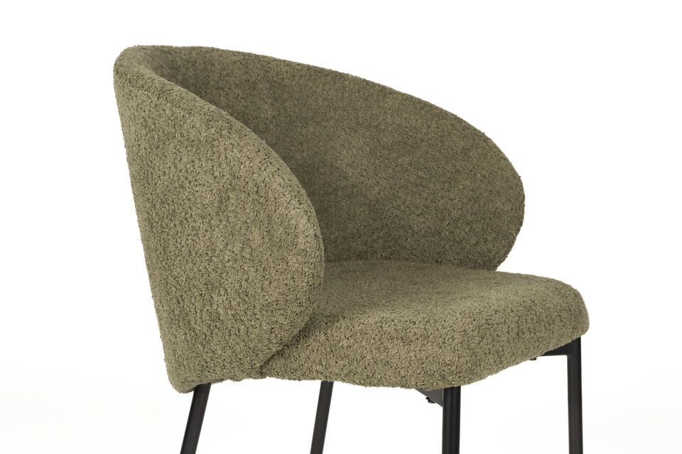 Grey fabric chair Ayle - 9