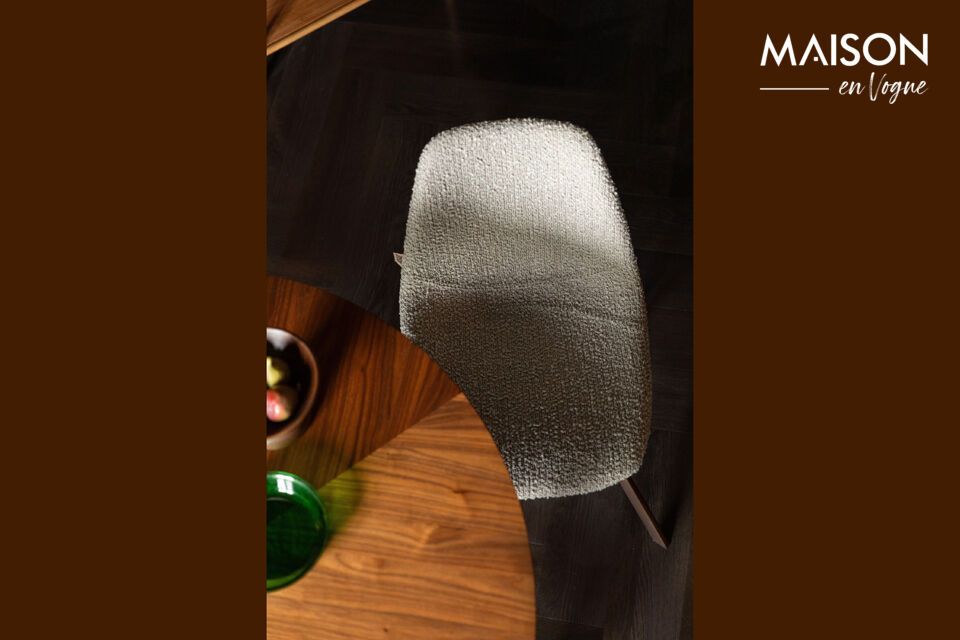 Grey fabric chair Franky DutchBone