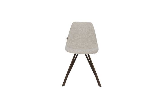 Grey fabric chair Franky Clipped