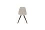 Miniature Grey fabric chair Franky Clipped