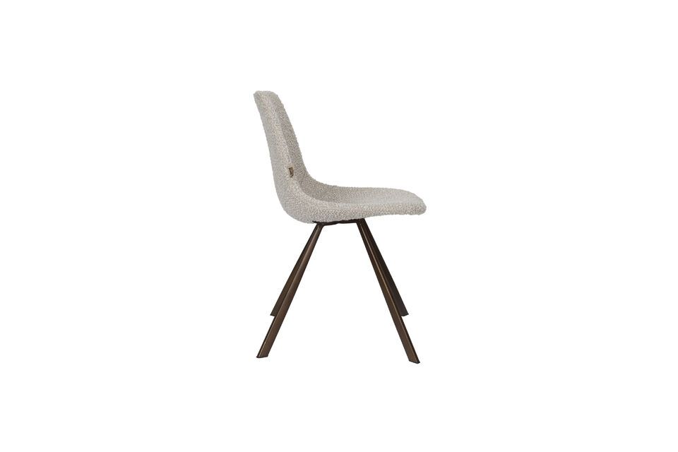 Imagine this chair slipped around a naturally charming wooden table