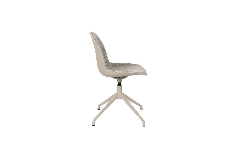 The Albert Kuip chair is available with or without armrests and features a swivel base for easy