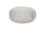 Miniature Grey fabric pouf Kubu Clipped