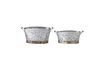 Miniature Grey galvanized iron ice buckets Cimon 1