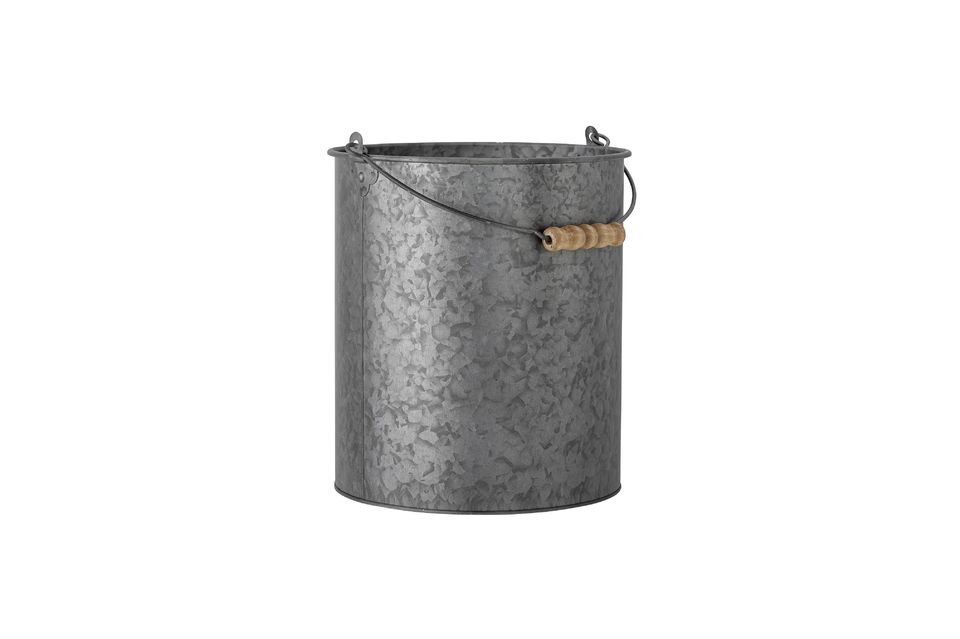 Grey metal bucket Dusan Bloomingville