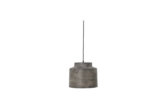 Grey metal pendant lamp Grei Clipped