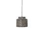 Miniature Grey metal pendant lamp Grei Clipped