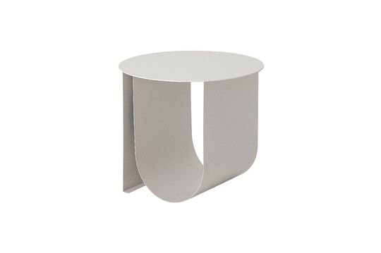 Grey metal side table Cher Clipped