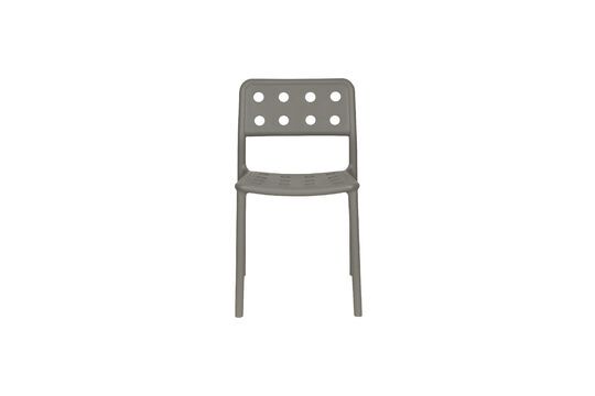 Grey plastic garden chair Serra Clipped