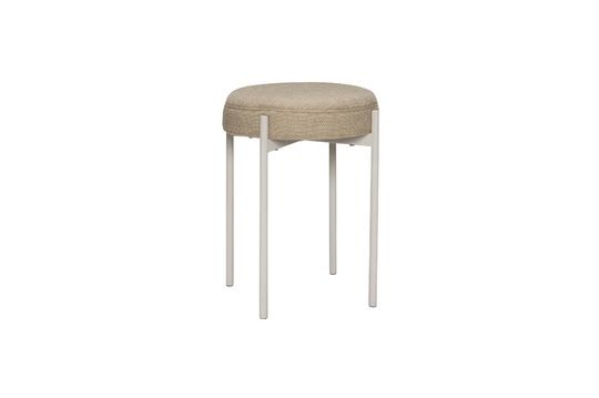Grey-sand fabric stool Silo Clipped