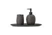 Miniature Grey soap dispenser set Hrin 1