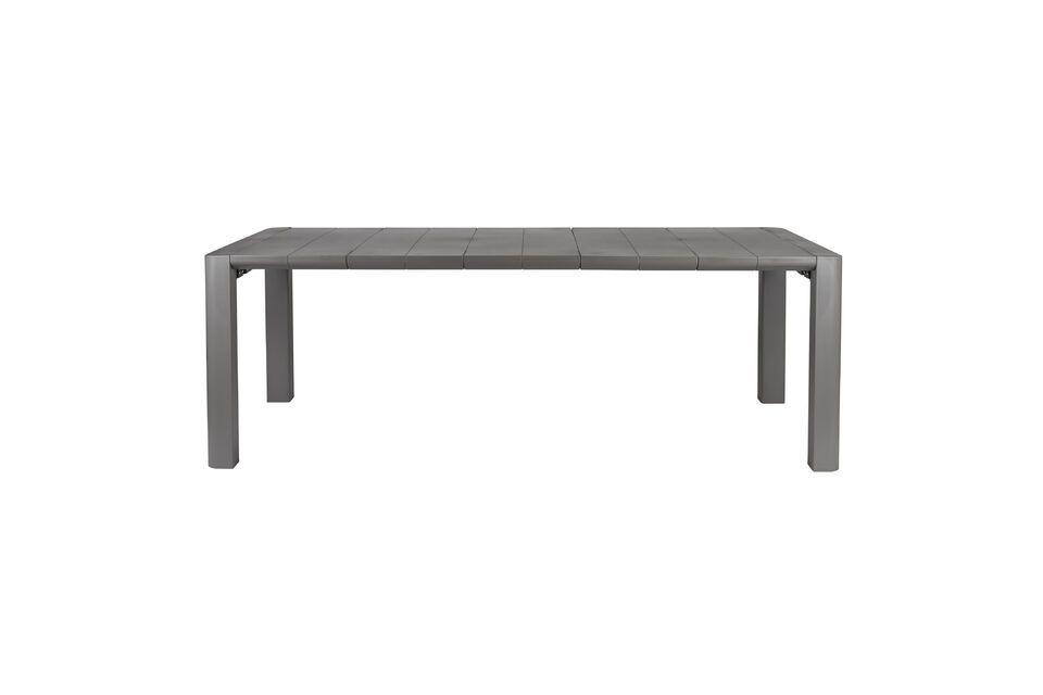 Grey steel garden table Alban White Label