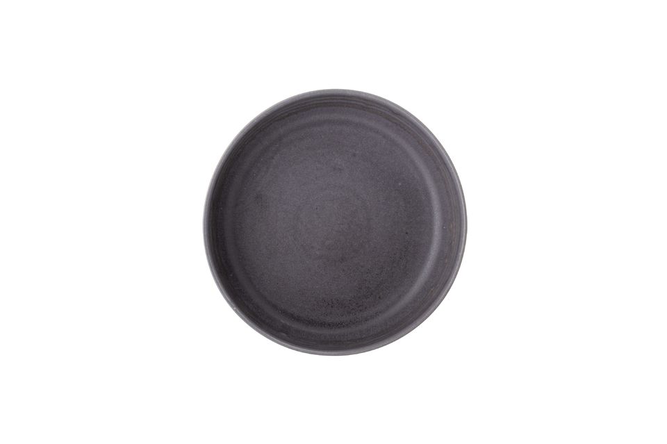 Grey stoneware serving bowl Raben - 5