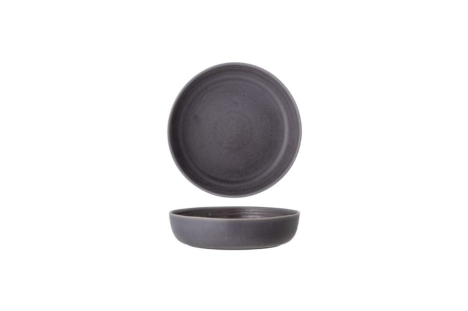 Grey stoneware serving bowl Raben - 6