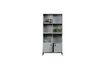 Miniature Grey wood cabinet Incl 4