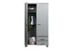 Miniature Grey wood cabinet with drawers Dennis 4