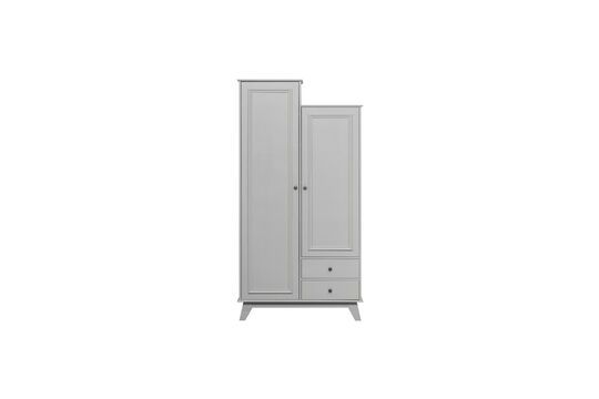 Grey wooden wardrobe Lily Clipped