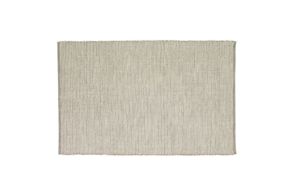 Grey wool and cotton carpet Poppy Hübsch