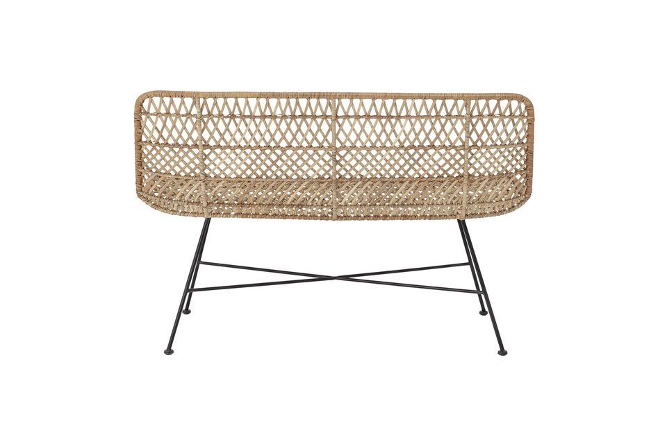 Hallie Rattan Sofa - 5