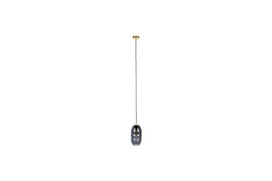 Hanging lamp in grey glass Lauren