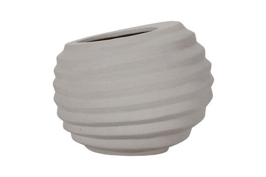 Happ white clay planter
