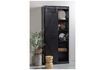 Miniature Harris black wooden sliding door cabinet 2