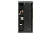 Miniature Harris black wooden sliding door cabinet 4