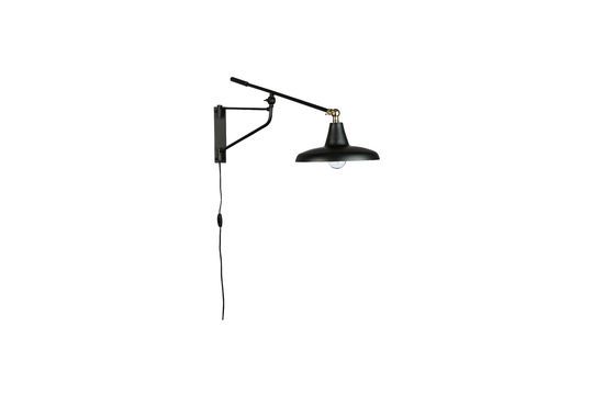 Hector black wall lamp Clipped