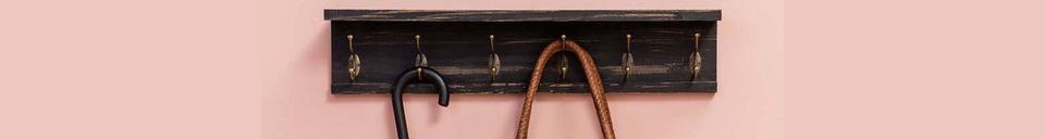 Material Details Hodent coat hanger 6 hooks and shelf