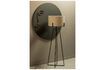 Miniature Holly black and cream metal floor lamp 2