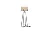 Miniature Holly black and cream metal floor lamp 1