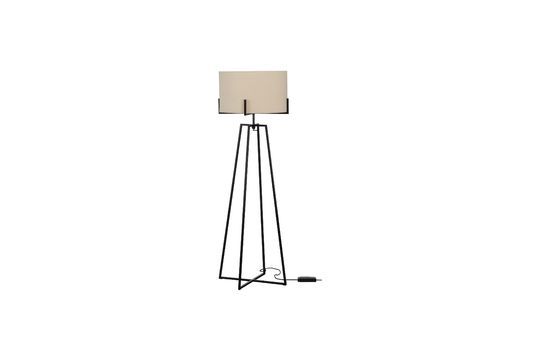 Holly black and cream metal floor lamp