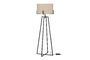 Miniature Holly black and cream metal floor lamp Clipped
