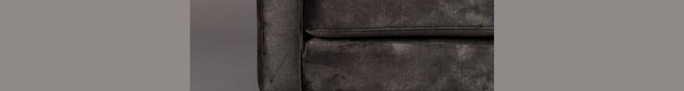 Material Details Houda armchair 1 place anthracite