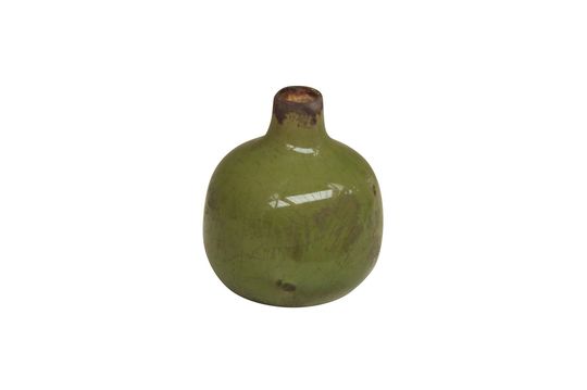Houlle Small green ceramic vase Clipped
