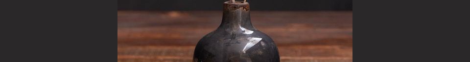 Material Details Houlle Small grey-black ceramic vase