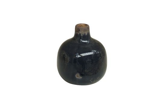 Houlle Small grey-black ceramic vase Clipped