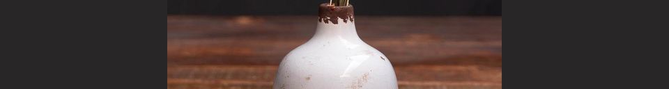 Material Details Houlle Small white ceramic vase