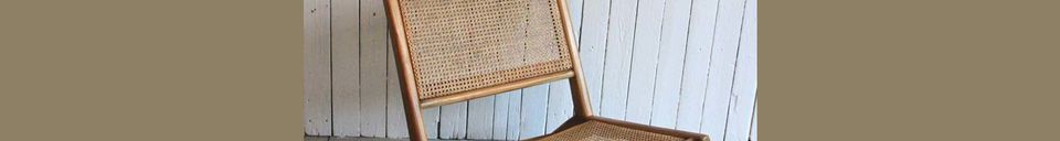 Material Details Husson armchair with wickerwork seat and backrest