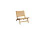 Miniature Husson armchair with wickerwork seat and backrest Clipped