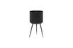 Miniature Indian plant stand in black metal 3
