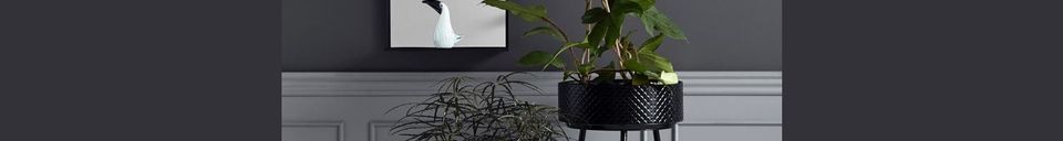 Material Details Indian plant stand in black metal
