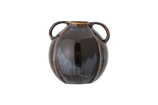 Inela stoneware brown vase Clipped