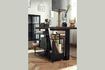 Miniature Iron shoe rack with glass worktop 2
