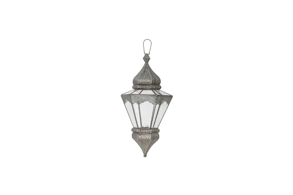 Isabell grey glass lantern - 4